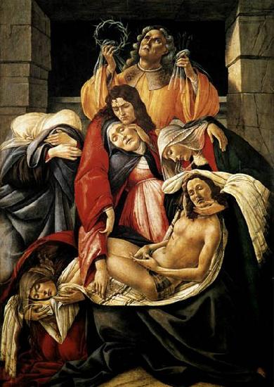 BOTTICELLI, Sandro Lamentation over the Dead Christ France oil painting art
